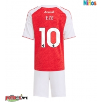 Camiseta Arsenal Eberechi Eze #10 Primera Equipación para niños 2025-26 manga corta (+ pantalones cortos)